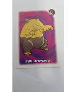 Loose Sticker #96 Drowzee Pokemon Panini Brazil 1998 - $2.99