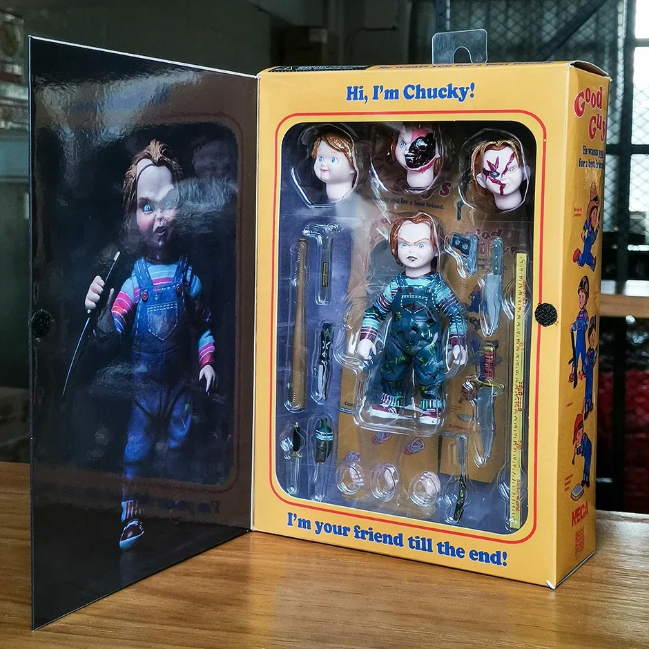 NECA Good Guys CHUCKY Child&#39;s Play Scary Bride of Chucky PVC Action Figure - £29.52 GBP+