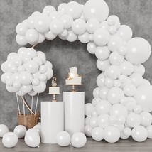 129Pcs White Balloons Different Sizes 18 12 10 5 Inch For Garland Arch,Premium P - £13.58 GBP