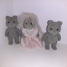 Sylvanian Families / Calico Critters Gray Bear Family CUTE Maple Town - £11.85 GBP