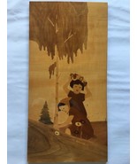 Vintage Original Rare Chinese Lacquered  Wall Art Panel - $2,314.06 MXN