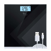Himaly Digital Body Weight Scale, Usb Rechargeable Bathroom, 6Mm Tempere... - $30.99