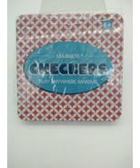 Checkers - Magnetic - Game Tin - Play/Store In Tin - Play Anywhere Anyti... - £6.11 GBP