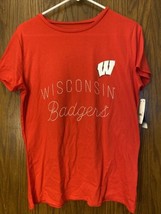 Nwt Womens College Wisconsin Badgers T Shirt Womens Size S Box Seat - £10.47 GBP