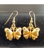 Gold Butterfly Earrings - $12.00