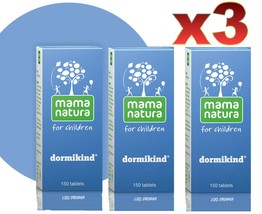 3 PACK Mama Natura Dormikind for children with sleep problems x150 tablets DHU - £31.37 GBP