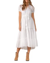Elan Women&#39;s Cotton Long Daytime Maxi Dress S White B4HP - £40.17 GBP