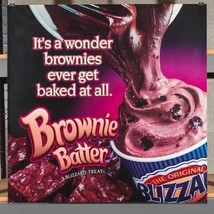 Dairy Queen Promotional Poster For Backlit Menu Sign Brownie Batter Blizzard dq2 - £276.30 GBP