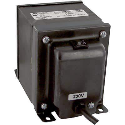 176E Autotransformer, plug-in, 115VAC, 50/60 Hz to 230VAC, 750VA, 176 Series - $197.00