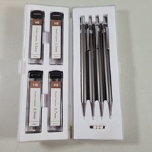 MozArt Mechanical Pencil Set with Case 4 Lead Sizes mm 0.3 0.5 0.7 0.9 New - £13.55 GBP