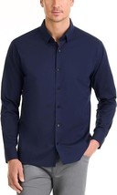 Van Heusen Men&#39;s Stain Shield Regular Fit Dress Shirt Navy - Medium - $22.99