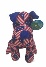 Peek A Boo Toys American Flag Dog Puppy Stuffed Animal 12” Plush Red Whi... - £24.03 GBP