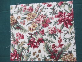 Fabric Concord Fabric 10&quot; x 9&quot; Pink &amp; Magenta Flowers to Quilt Sew Craft $2.50 - £1.96 GBP