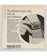 Vtg 1980 Magazine Print Ad Olympus Pearlcorder S202 Microcassette Record... - £5.25 GBP