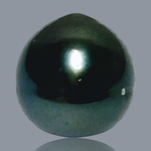 Oval 14.2-Carat 12.5 x 13.3mm Tahitian South Sea Peacock Black-Green Pearl Loose - $71.53