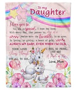 Custom Funny Unicorn Blanket Gift For Daughter From Mom Fleece Sherpa Bl... - $49.10 CAD+