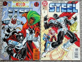 STEEL #7 &amp; 8 (1994 Series ) DC Comics - SUPERMAN - Simonson &amp; Batista VF - £8.49 GBP