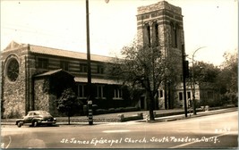 RPPC St James Episcopal Church South Pasadena CA California UNP Postcard T19 - £12.65 GBP