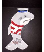 Cracker Barrel Shark First Mate Nautical Ocean Spoon Rest Fish Stripes S... - $14.00