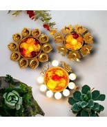 Copper Metal Diya Urli Home,Office Table Decor Diwali Decoration Items f... - €50,88 EUR