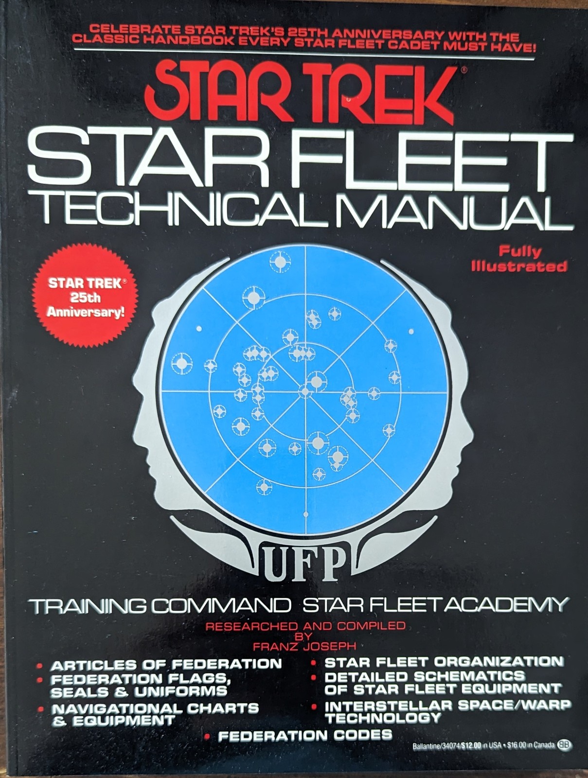 Star Trek Star Fleet Technical Manual 25th Anniversary, Franz Joseph ...