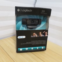 Logitech HD 1080p Pro Webcam C920 Carl Zeiss Optics (sealed, box shows wear) - $37.39