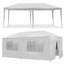 10 X 20&#39; Gazebo Party Tent With 6 Side Walls Wedding Canopy Cater Events... - £105.59 GBP