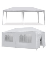 10 X 20&#39; Gazebo Party Tent With 6 Side Walls Wedding Canopy Cater Events... - £105.84 GBP