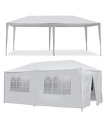 10 X 20&#39; Gazebo Party Tent With 6 Side Walls Wedding Canopy Cater Events... - $133.99