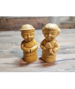Vintage Ceramic Chinese Asian Figures Man &amp; Woman Salt And Pepper Shaker... - £11.32 GBP