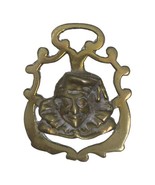 Antique British English Horse Brass Medallion Jester Face Clown Metal 3-... - $15.80 CAD