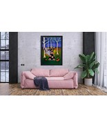 Whimsical Art Canvas, Festival Decor, Bohemian Home Decor, Unique Gift - $1,460.55 MXN