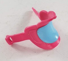 Miniature Pink Saddle Plastic Model Horse Toy - $5.49