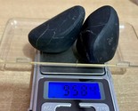 2 Stck. 95,84 g natürliche seltene SHUNGIT-Steine, unpoliert, Tumbles,... - £18.75 GBP
