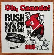 Rush Poster Columbus Oh, Canada - One and Only Ohio Show! - $4,146.23 MXN