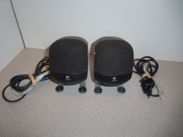 Logitech Z-640 Wired PC Computer Speakers FRONT left/right TESTED 6&#39; Wires - £26.95 GBP