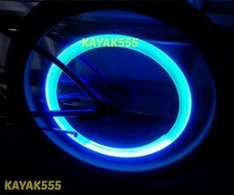 2 Bike Bicycle racing cycling valve stem rim lights NEON LED Glow for Safety HOT - £4.89 GBP