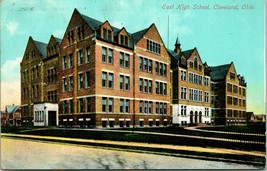 Vtg Postcard c 1908 East High School Cleveland OH - Unused - Cleveland News Pub - £3.94 GBP