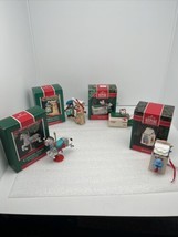 Lot of 4 Vintage Hallmark Ornaments Keepsake Zebra Mail Call Copier Mouse Eggnog - £13.07 GBP
