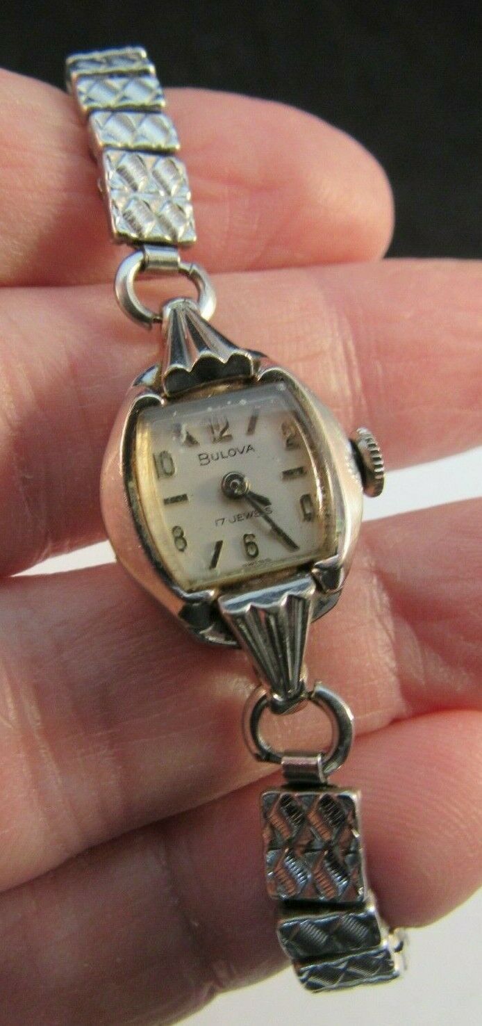 Vintage Ladies BULOVA Wrist Watch 1965 Mechanical 10K GOLD rgp M5 17 JEWELS - $22.99