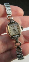 Vintage Ladies Bulova Wrist Watch 1955 Mechanical 10K Gold Rgp M5 17 Jewels - £17.08 GBP