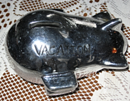 VTG Coin Bank-Classic Airplane-Vacation-Silver Color - £4.71 GBP