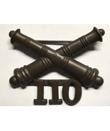 1902-1905, US ARMY ARTILLERY CORPS, BRONZE, 110th FIELD ARTILLERY, COLLA... - $649.65 MXN