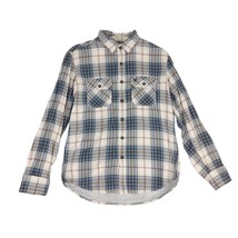 American Eagle Outfitters Men&#39;s M Athletic Fit LS Plaid Flannel Shirt Gr... - £16.67 GBP