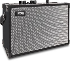 Pyle Vintage Bluetooth Speaker - Rechargeable Leather, W/Remote Control. - £72.43 GBP