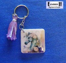Pretty Unicorn Keychain - $12.00