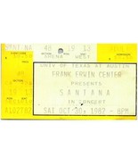 Vintage Santana Ticket Stub October 30 1982 University of Texas - £19.34 GBP