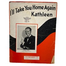 I&#39;ll Take You Home Again Kathleen Vtg Piano Sheet Music Uke Guitar Mark Fisher - £6.26 GBP