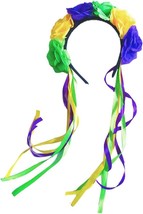 Mardi Gras Headband Floral Mardi Gras Headpiece Mardi Gras Hair Accessories for  - £18.38 GBP