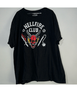 Hellfire Club T-Shirt Mens Stranger Things Short Sleeve Cotton - $8.46 CAD